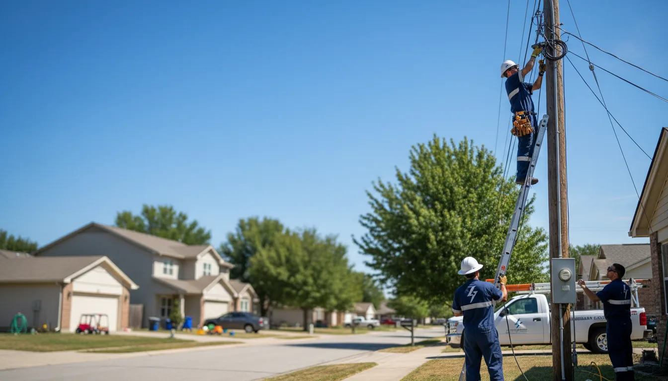 Residential electrician providing installation services in Oskaloosa, IA